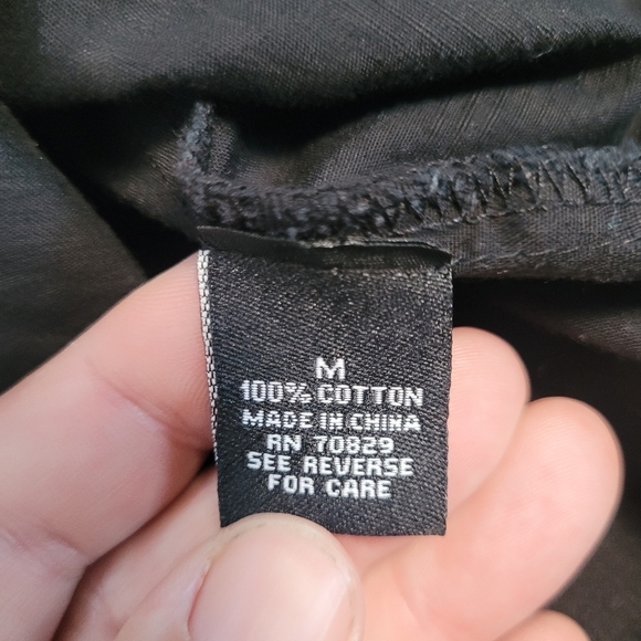 CJ Black Embroidered Redemption Long Sleeve Slim Fit Button Up Shirt Size M - Picture 5 of 14